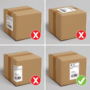 shipping labels place 300 px