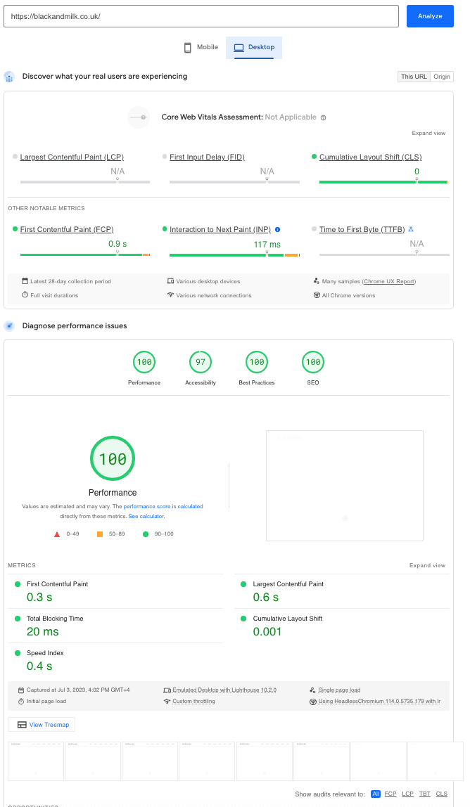 Website performance